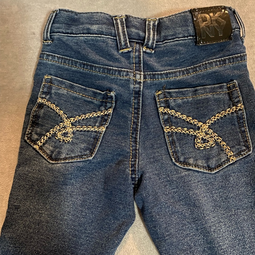 DKNY Blue Jeans with Gold Detail